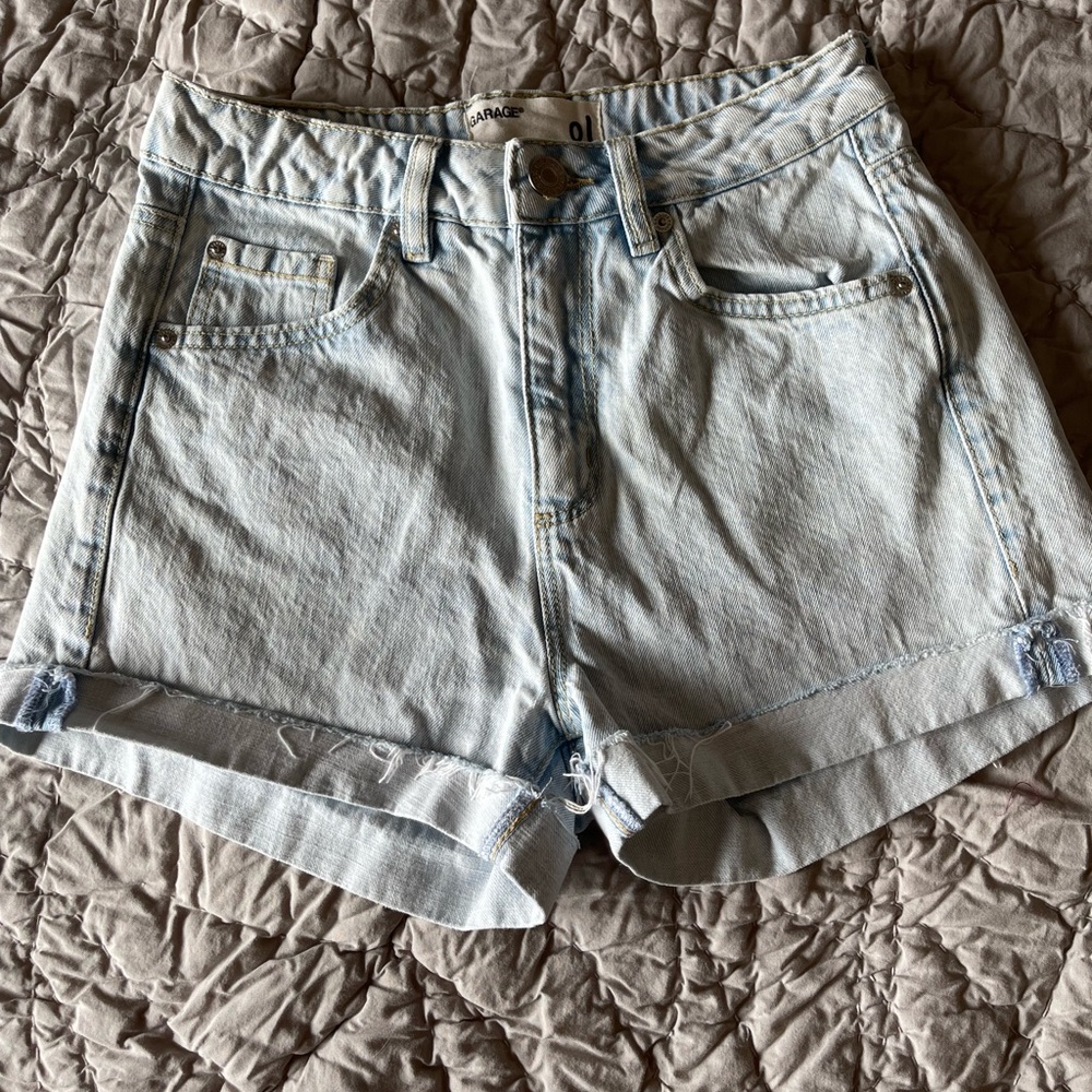 Garage denim cuffed shirts